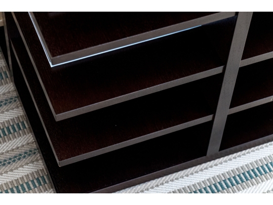 Quality End Table With Sixteen Shelves