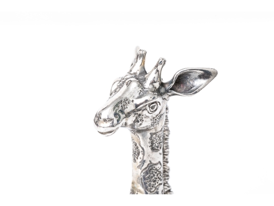 Buccellati Sterling Silver Miniature Lovable Reclining Giraffe, Retail $1,000