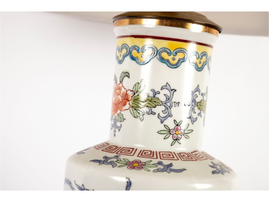 Chinese Famille Rose Porcelain Vase Mounted As A Lamp