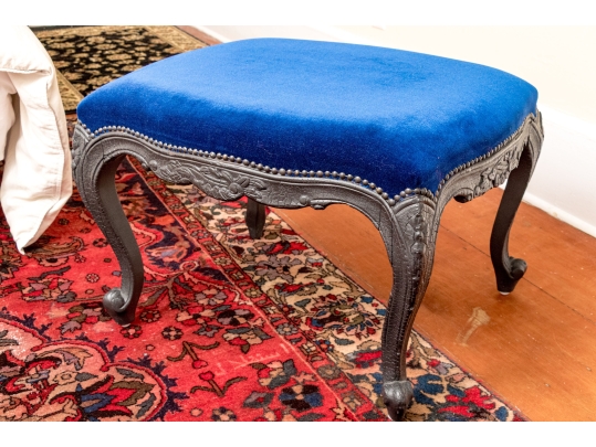 Custom Upholstered Louis XVI Style Bench