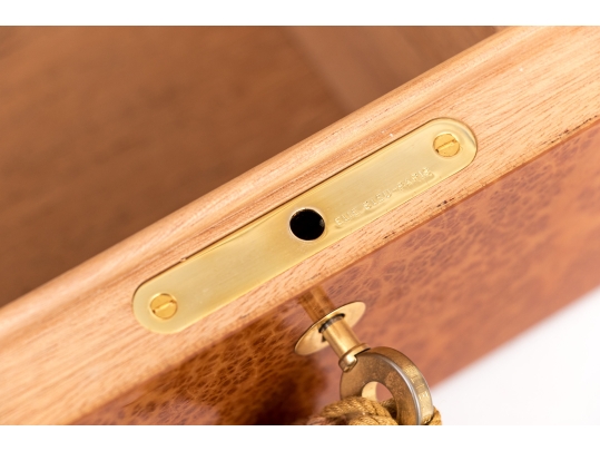 Quality Elie Bleu Paris Burl Veneered Humidor