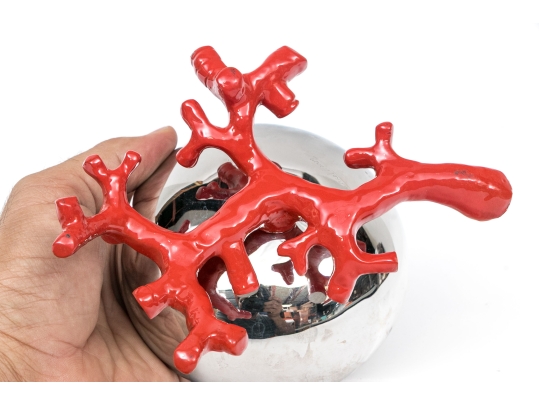 Michael Aram Stainless Enameled Bowl 