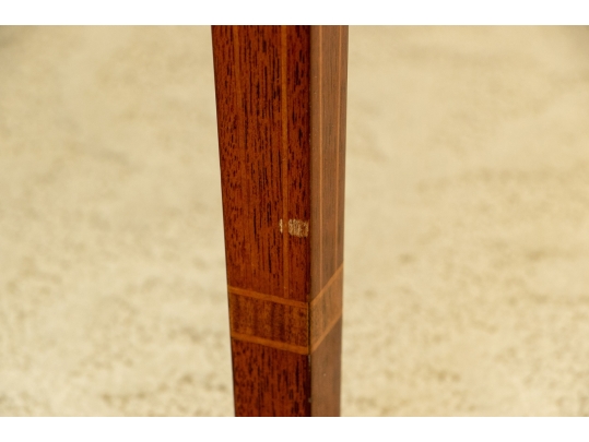 Pair Kindel Winterthur Collection Mahogany Inlaid Pembroke Tables