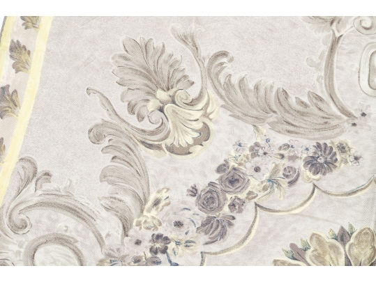 Loro Piana And Piazza Sempione Oatmeal Toned Silk, Linen And Viscose Lot Of Two Scarves