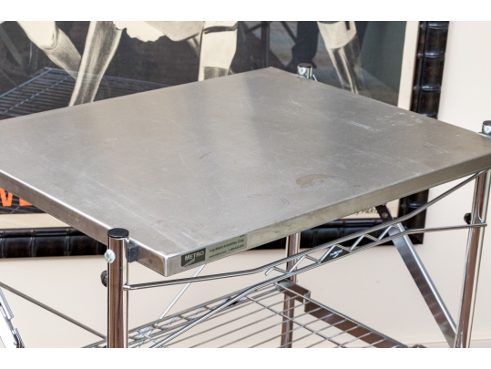 Intermetro Stainless Kitchen Utility Cart