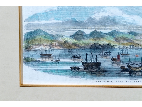 19th Century English School Hand-Colored Engraving, 