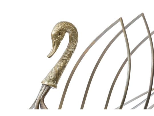 Decorative Swan Form Magazine Rack