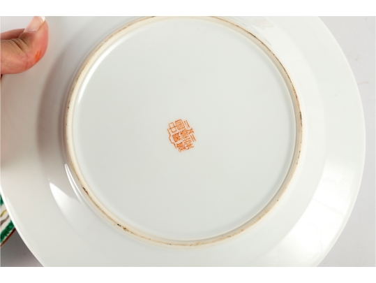 19th Century Hand-Painted Porcelain Plates