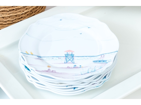 Collection Of Melamine And Woven Bowls