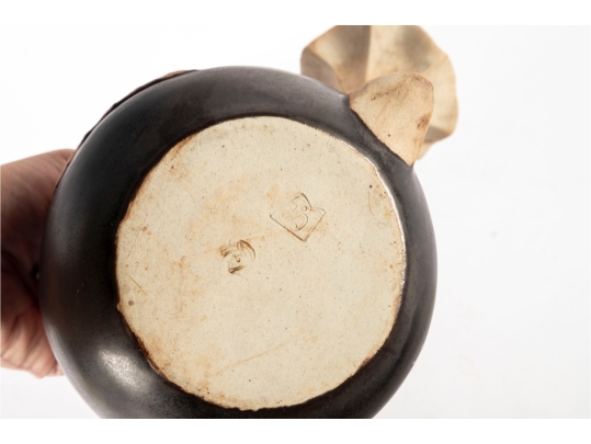 Studio Pottery Sculptural Bloom Motif Teapot