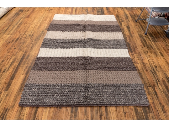 Hand Woven Felted Wool Shelton Casco Carpet, 7'-10