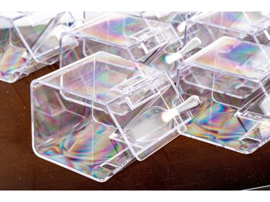 Set Of Nine Candy Bins With Spoons