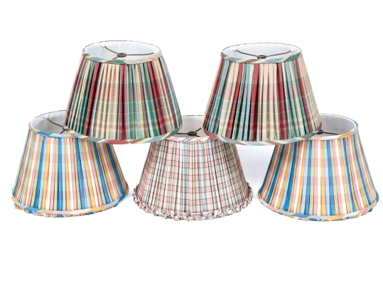 Collection Of Five Quality Fabric Lampshades