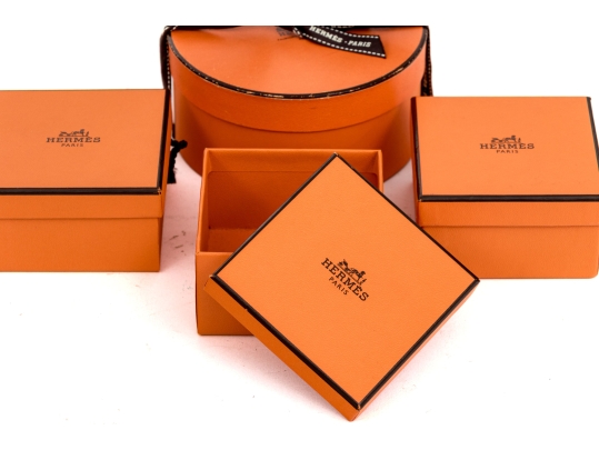 Grouping Of Four Hermes Empty Boxes