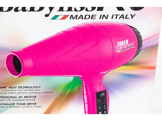 Two Italian BaByliss Pro Hair Dryers, New In Box