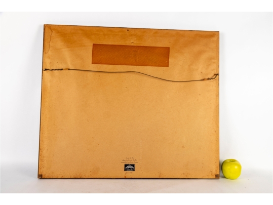 Japanese Foil Print Of Birds And Blossoms