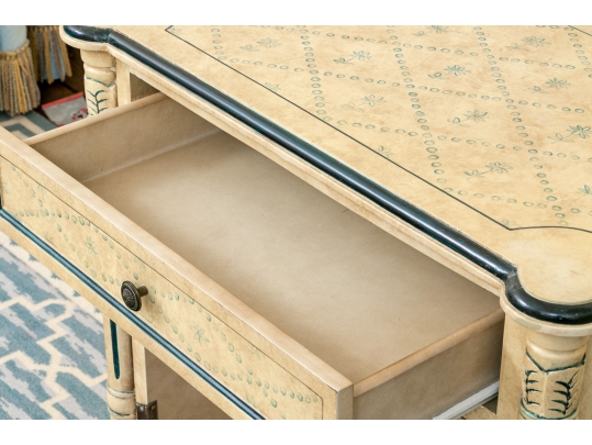 Attributed To Julia Gray Ltd. Louis XVI Style Painted Console Cabinet