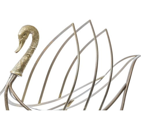 Decorative Swan Form Magazine Rack