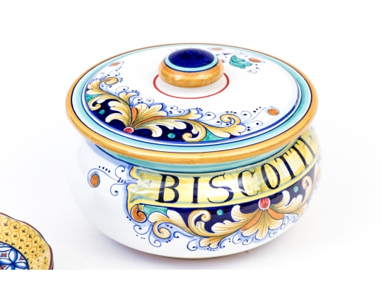 Collection Of Ceramics Including Deruta, Williams Sonoma, Bellini