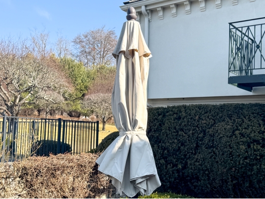Two Large Patio Umbrellas