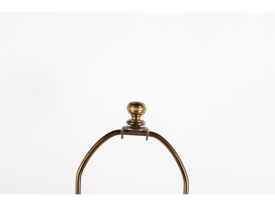 Blue And White Floral Crackle Glaze Ginger Jar Lamp On Wood Base