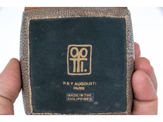 Vintage Ray Augousti Shagreen Covered Wooden Box