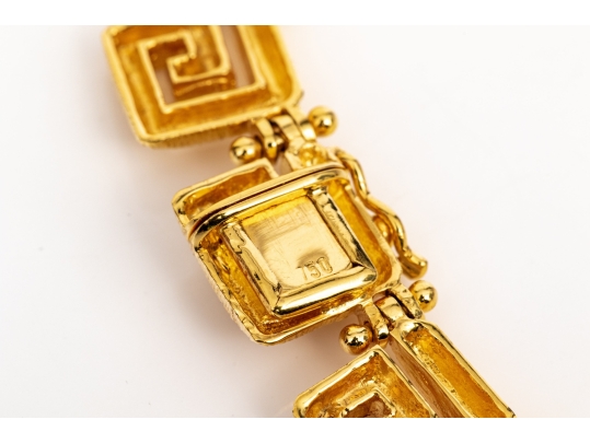 18k Yellow Gold Fabulous Vintage Brushed 