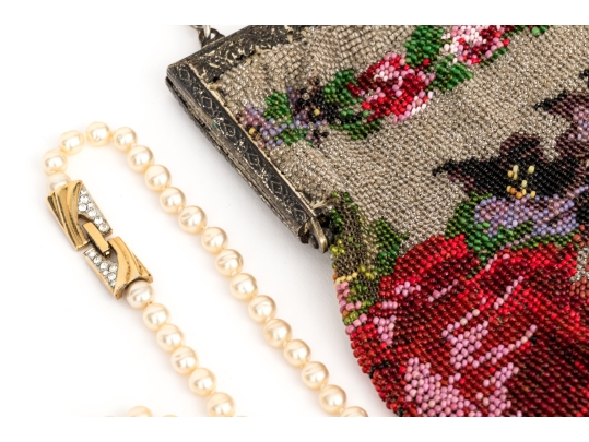 Collection Of Assorted Fashion And Costume Jewelry Pieces And Vintage Handbags