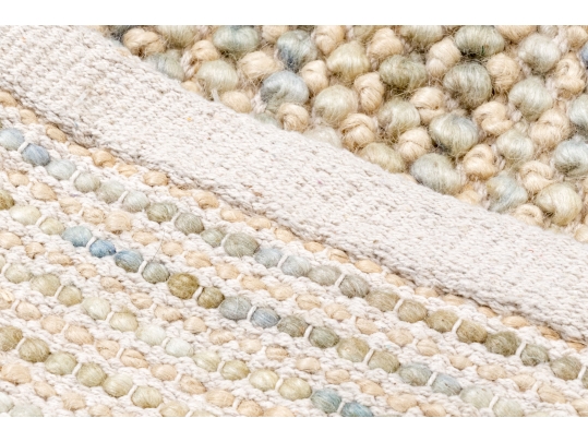 Hand Knotted Grit & Ground Wool, 8' X 5', New