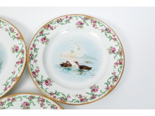 Set Of 11 French, Theodore Haviland Limoge Dishes, Signed