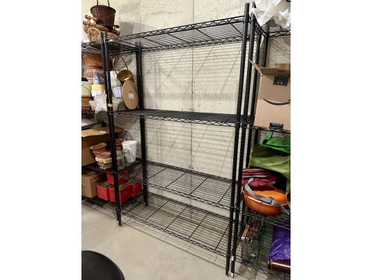Black Shelving Unit
