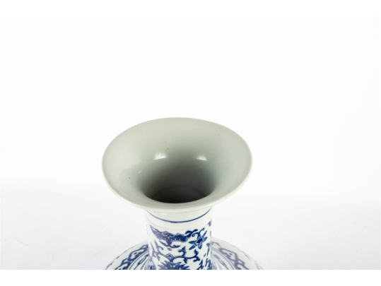 Chinese Blue And White Porcelain Bottle Vase