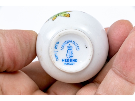 Herend Hand Painted Queen Victoria Pattern Bud Vase