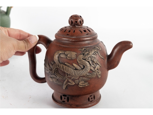 Five Chinese Yixing And Studio Art Teapots