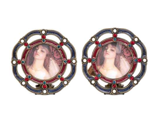 Jay Strongwater Pair Of 1 3/4