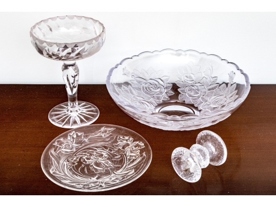 Decorative Assortment Of Glass Table Wares
