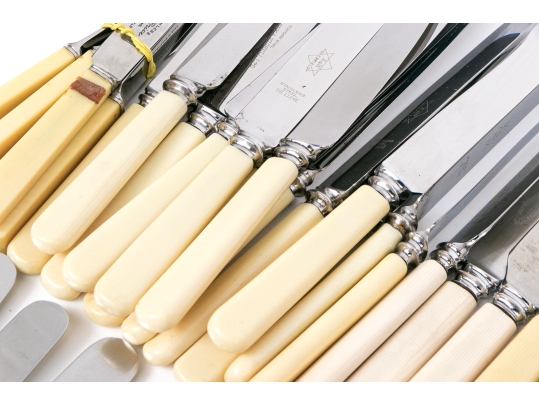 Sixty-eight English Stainless And Celluloid Knives