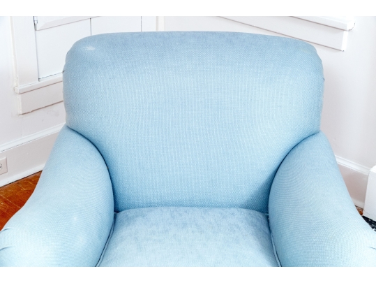 Upholstered Club Chair With Apron