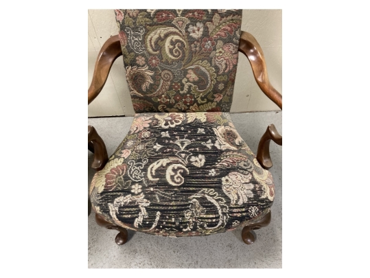 Pair Of Ex Historical Society Georgian Style Armchairs 