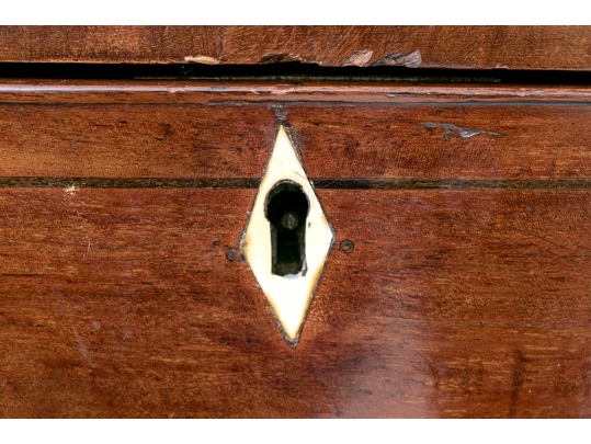 Antique Mahogany Bowfront Chest Of Drawers