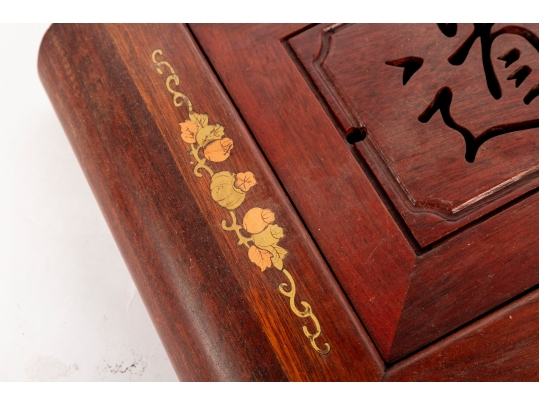 Chinese Wooden Tea Ceremony Tray With Drain Basin