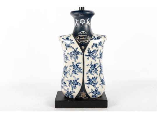 Chinese Blue And White Porcelain Table Lamp
