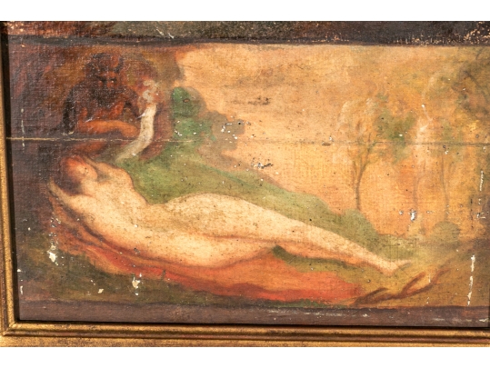 Oil On Panel, Reclined Nudes