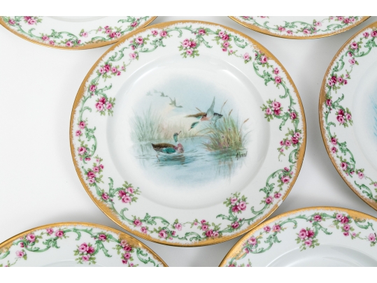 Set Of 11 French, Theodore Haviland Limoge Dishes, Signed