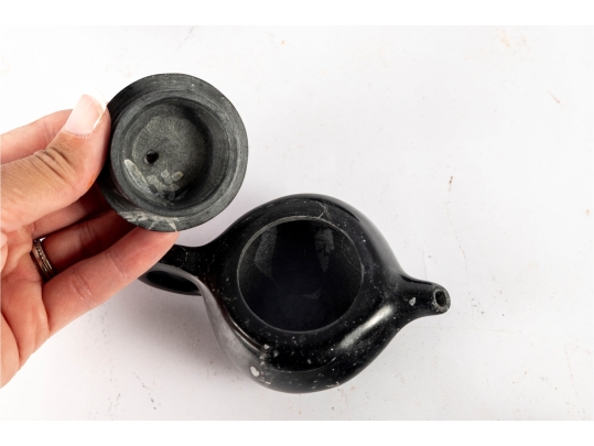 Burmese Black Jade Miniature Tea Set