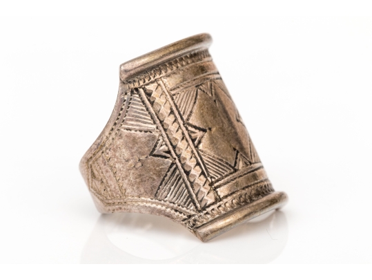 Collection Of Three Sterling Silver Pieces, Including Two Rings And A Pill Box