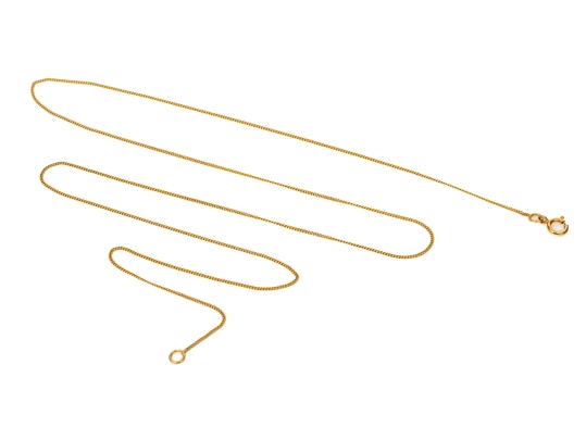 9k Yellow Gold Fine Curb Link Chain