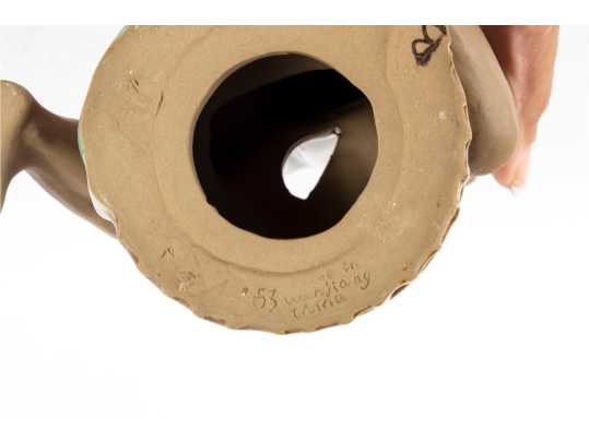 Chinese Dehua Style Porcelain Fisherman Figurine