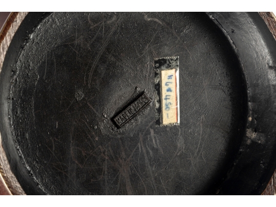 Chinese Archaic-Style Brass And Cloisonné Enamel Hu Vase