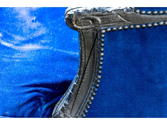 Pair Of Custom Upholstered Wing Chairs